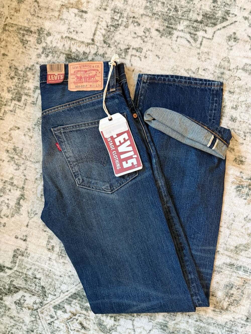 Levi's Vintage Clothing 505-0217 Size W31 L34 Selvedge Denim Jeans